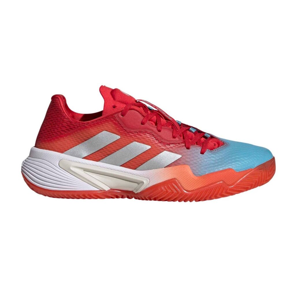 Chaussures de padel Adidas Barricade Clay Rouge Gris Femme Hq8427