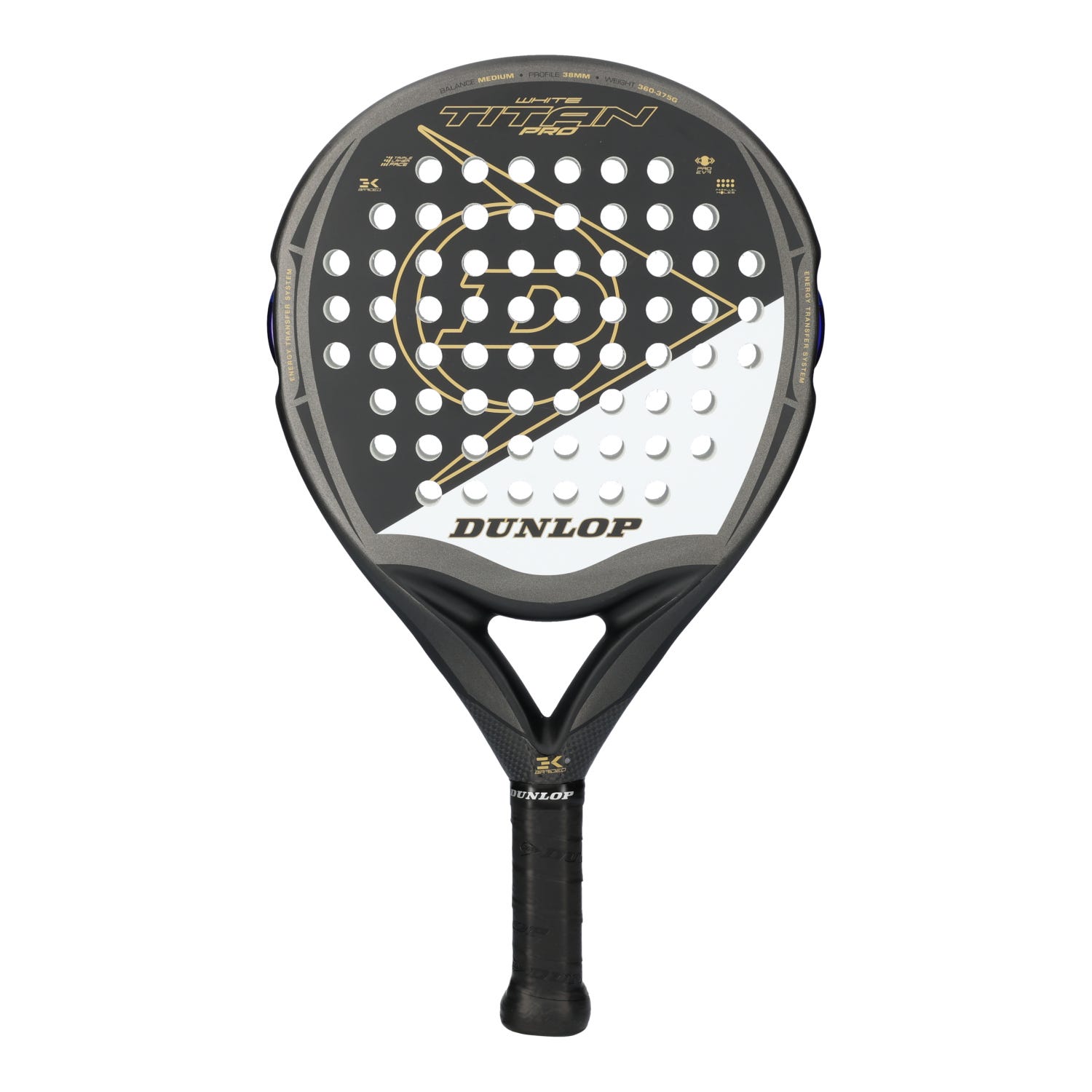 Raquette de padel Dunlop Titan Pro White