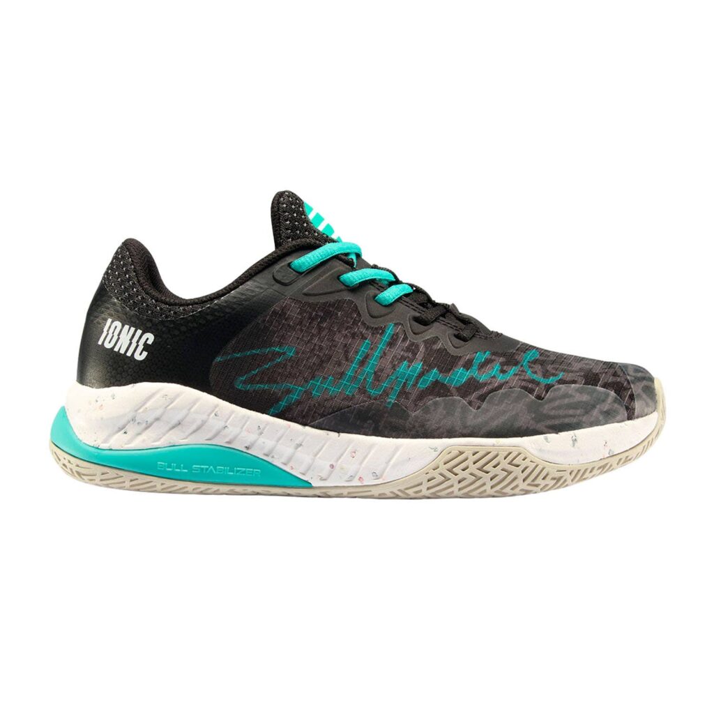 Chaussures de padel Bullpadel Ionic W 24v Black/turquoise Femmes