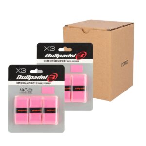 Boîte 12 Pcs - Blister (3 Pcs) Overgrip Bullpadel Pink