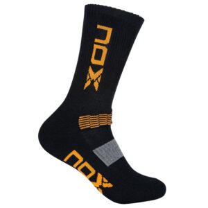 Sac 6 Pcs Nox Technical Half-round Socks Black Orange Vertical Logo