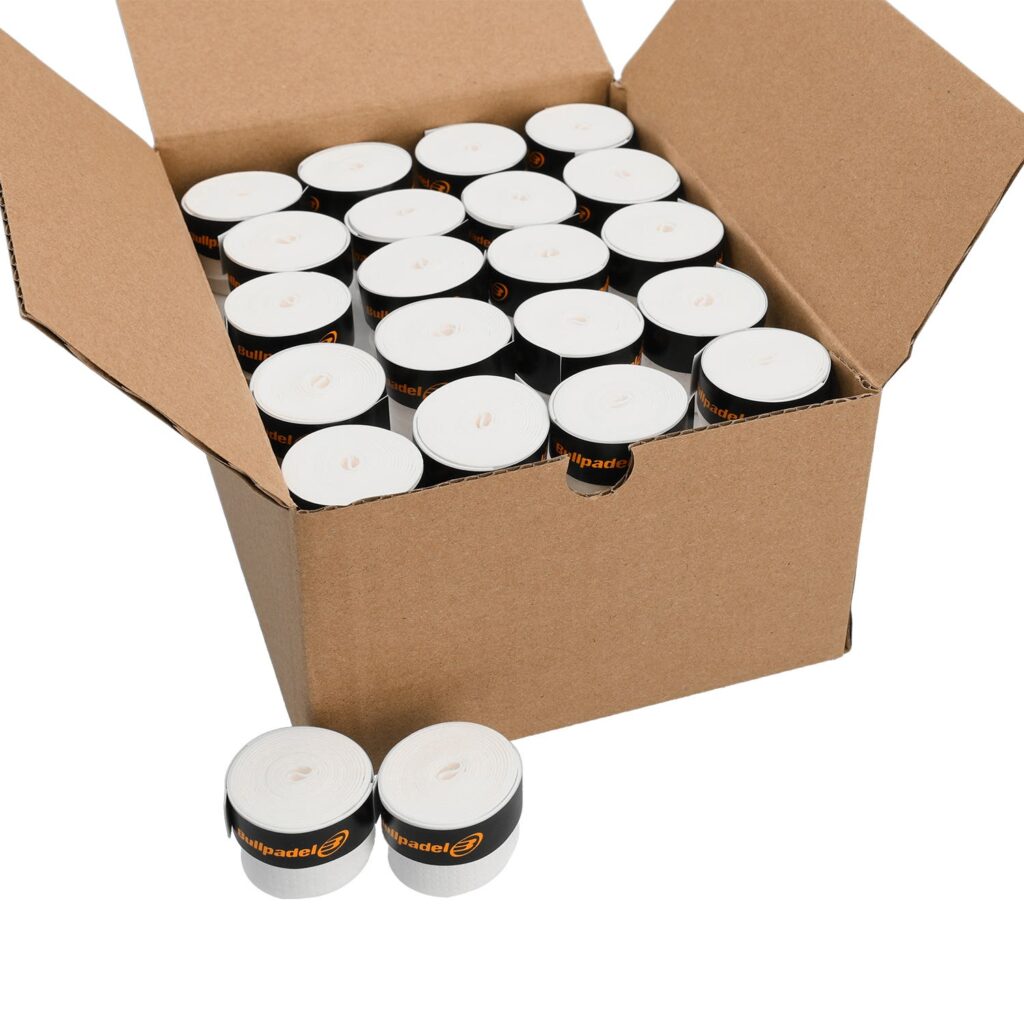 Boîte de 60 Unités. Sur-grip Bullpadel Blanc Gb1616