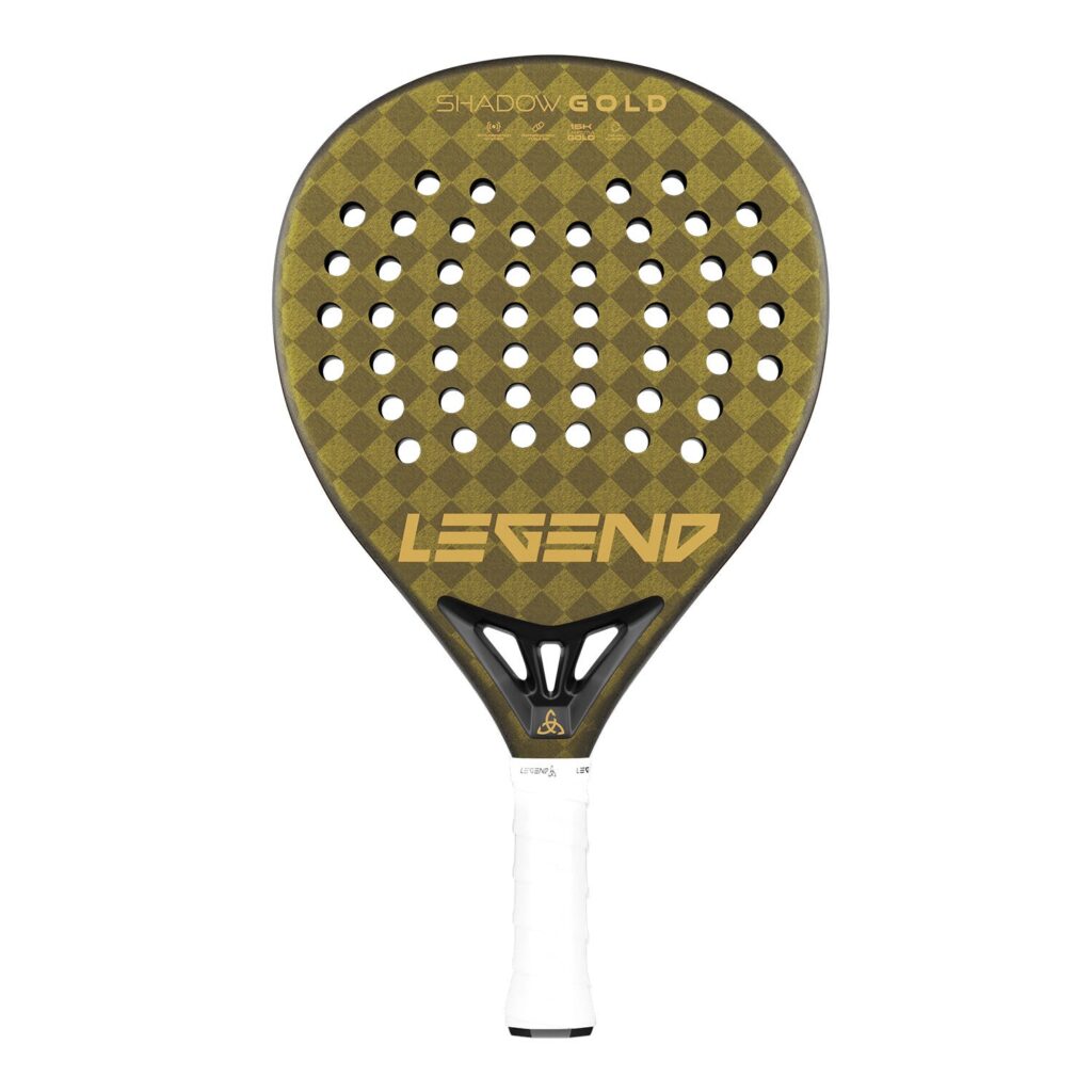 Raquette de padel Legend Shadow Gold Ultra Luxury 15k Carbone