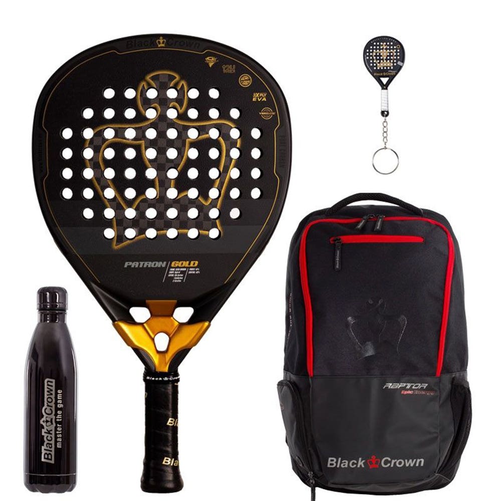 Raquette de padel Pack Black Crown Patron Gold
