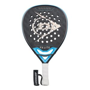Raquette de padel Dunlop Fx Lite Gun Metal/cyan/metallic Silver