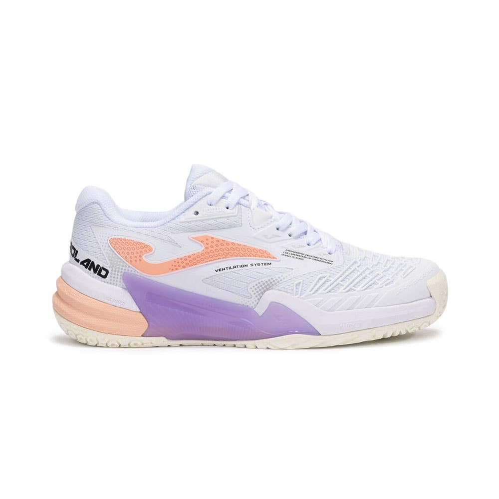 Chaussures de padel Joma Roland Lady White 2502 Trollw2502c Femme