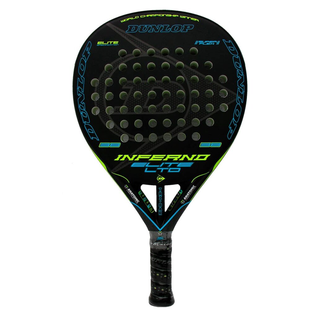 Raquette de padel Dunlop Inferno Elite Ltd Yellow Blue