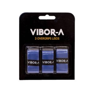 Blister Pro Vibor-a avec Trois Overgrips Bleu