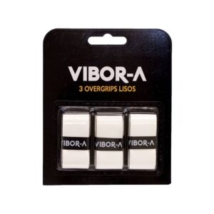 Blister Pro Vibor-a avec Trois Overgrips en Blanc