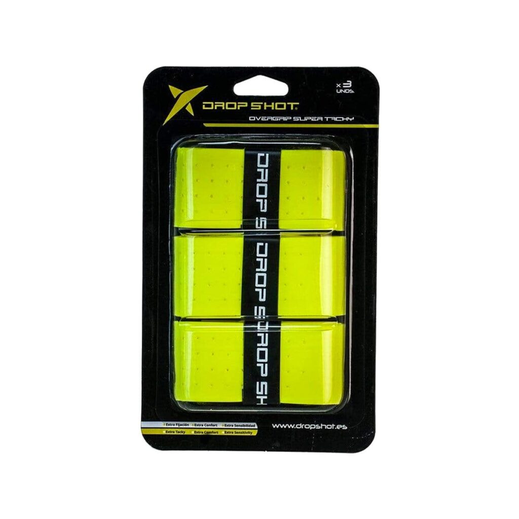 Lot de 3 Overgrips Drop Shot Super Tacky Jaunes