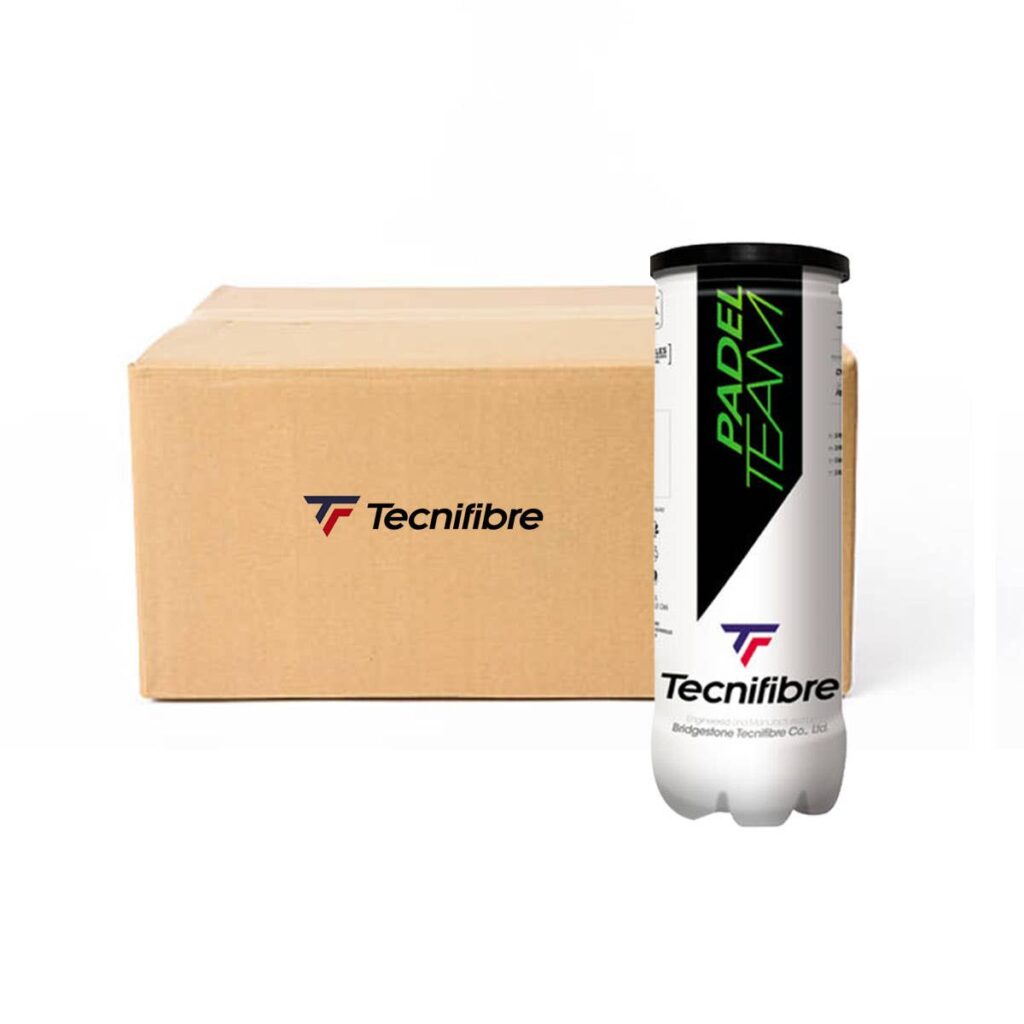 Caisse de 24 Boîtes de 3 Balles Tecnifibre padel Team