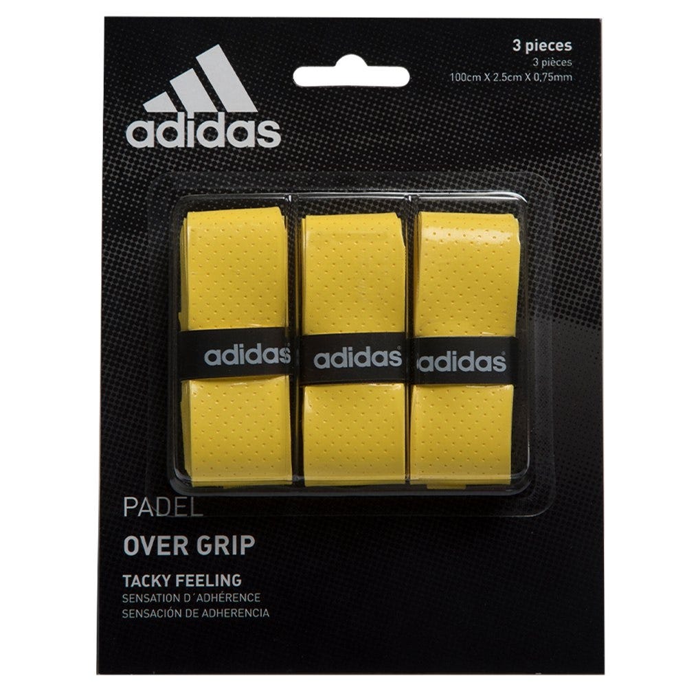 Adidas Overgrip Set 3 Unités Yellow