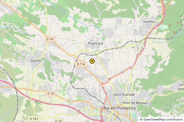 Carte des clubs de padel à Aix en provence